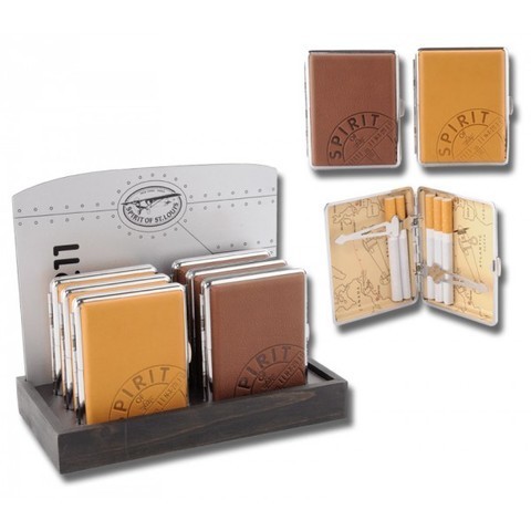 Ke tapuestes -  Pitillera metal/cuero Spirit of St. Louis - K� t�apuestes