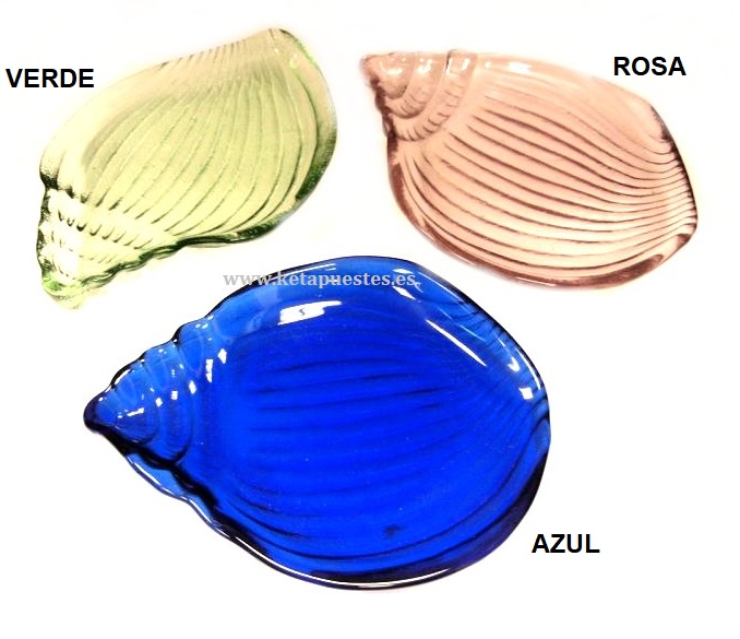 Colores disponibles jabonera cristal caracola