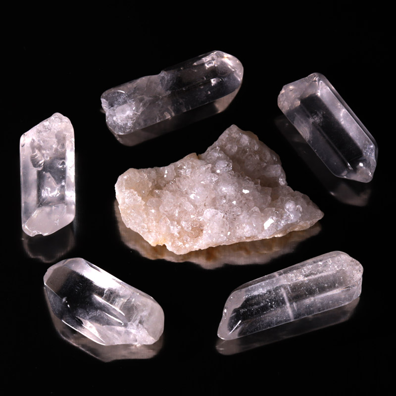 Set minerales pura energía cuarzo cristal