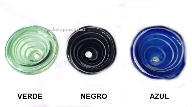 Colores disponibles pipa cristal color 11cm