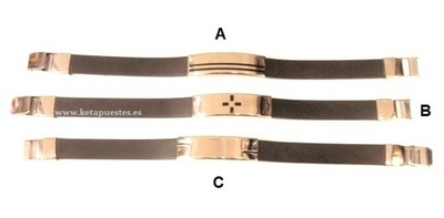 Pulsera acero y silicona Carla