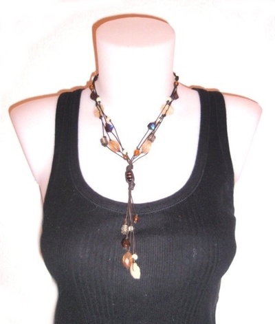 Collar Unisex Fussion Flor de nácar UFC102