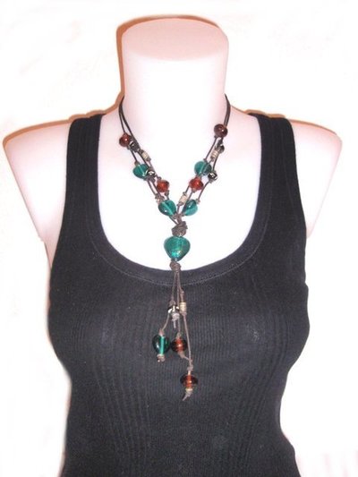 Collar Unisex Fussion Corazones azules UFC117