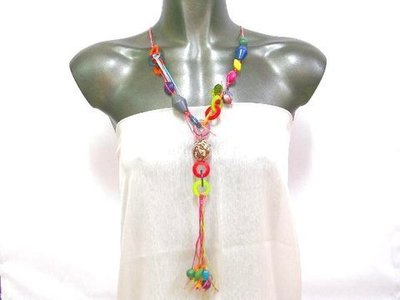 Collar madera color extra largo