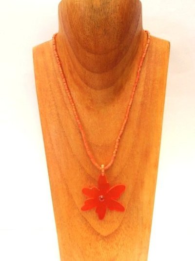 Gargantilla fantasía Flor naranja