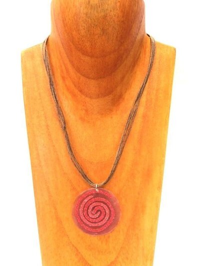 Collar nácar circulos concéntricos 