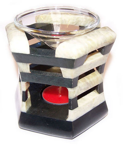 Quemador de aceite piedra curvado OB-105