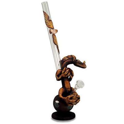 Bong cristal y resina Dragón 33cm