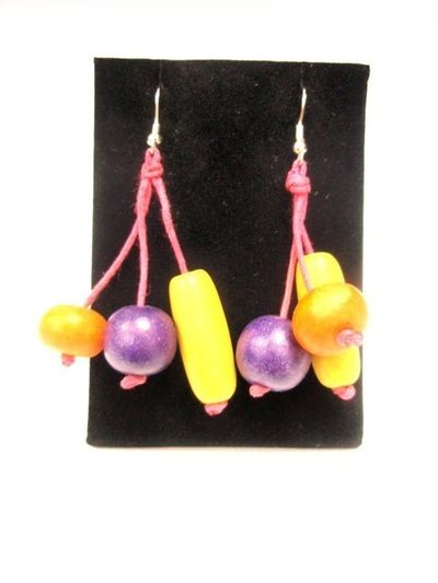 Pendientes  3 colgantes colores