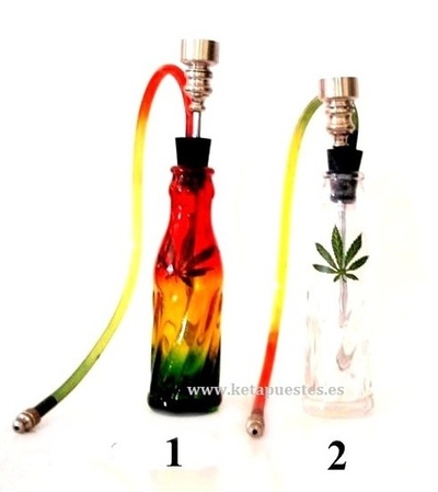 Pipa de Agua mini botella Hoja
