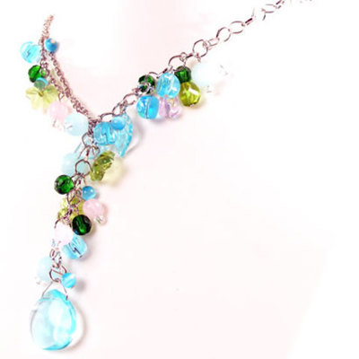 Collar Moon Jewellery Gota azul jew313