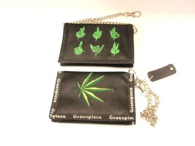 Cartera Rasta hojas con cadena