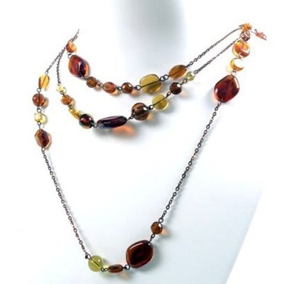 Collar Moon Jewellery Cobre y ambar jew299