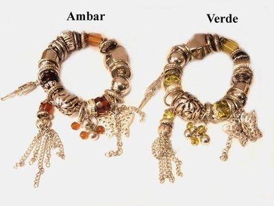 Pulsera elástica  fantasía colgantes 41288a