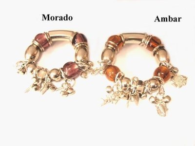 Pulsera elástica  fantasía colgantes 41288c