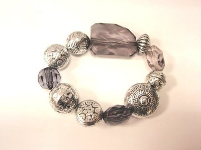 Pulsera elástica bolas decoradas 42388