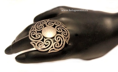 Anillo  Flor óxido 412422
