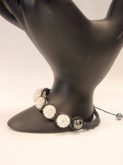 Pulsera Shambala strass-hematite 003