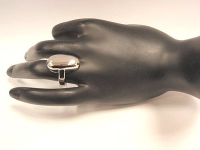 Anillo acero haba liso A-1250