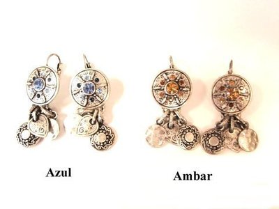Pendiente círculo cristal-colgantes 403458