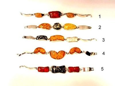Pulsera imitación ámbar