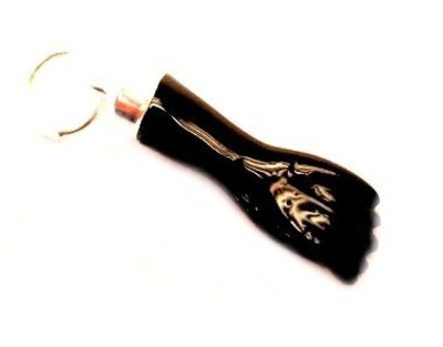 Colgante mini figa onix con plata