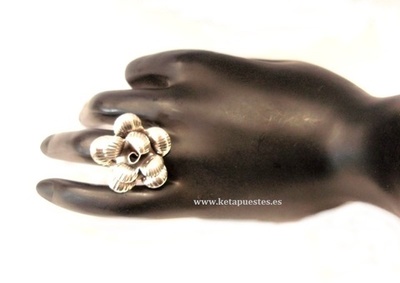 Anillo plata Flor A-102