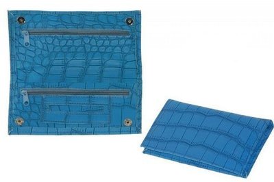 Bolsa para Tabaco Angelo Cocodrilo Azul