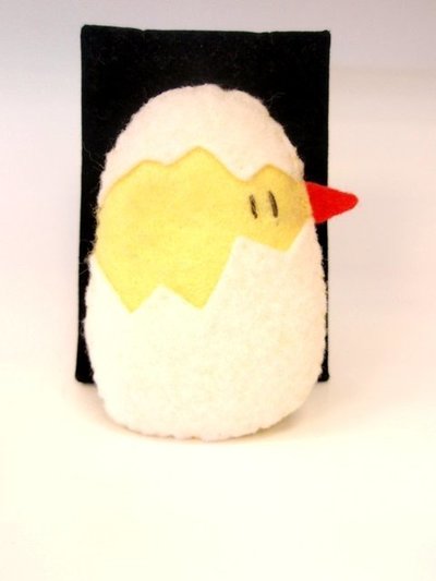 Broche Fieltro Pollito (Fabricado a mano)