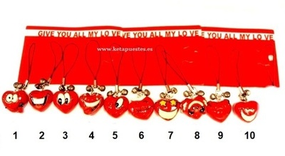 Colgante adorno Love Rojo