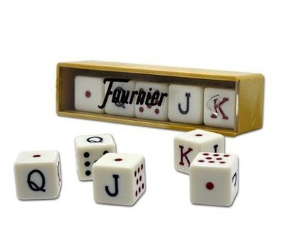 Dados Poker Fournier en caja