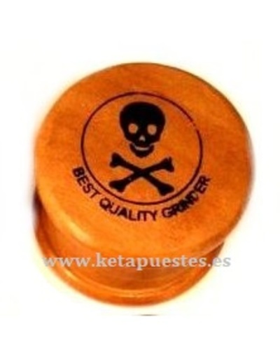 Grinder madera clara calavera Grinder madera clara calavera