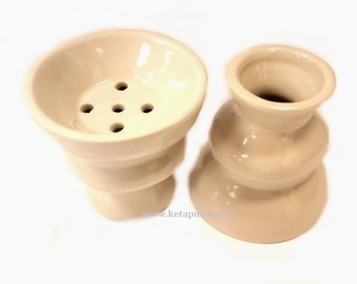 Cazoleta cerámica blanca