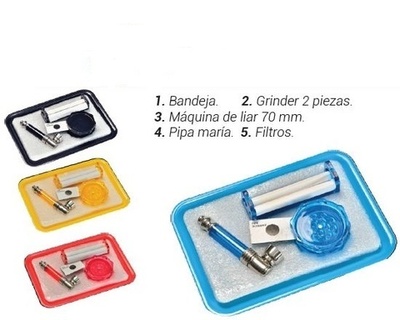 Set fumador con bandeja