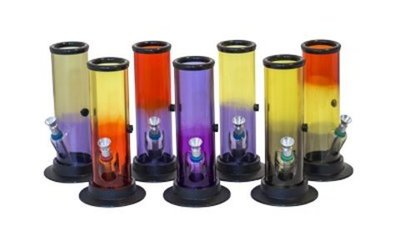 Bong acrílico tubo 18cm