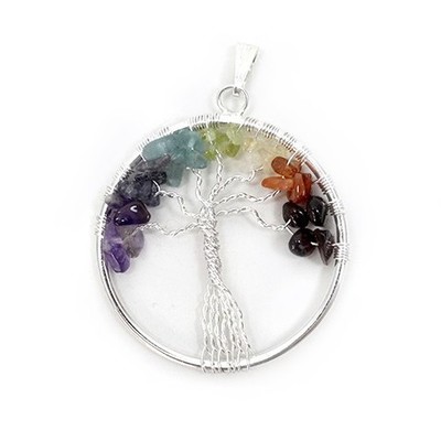 Colgante Arbol de la vida 7 chakras