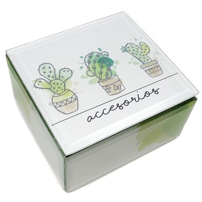 Caja decorativa cristal Cactus