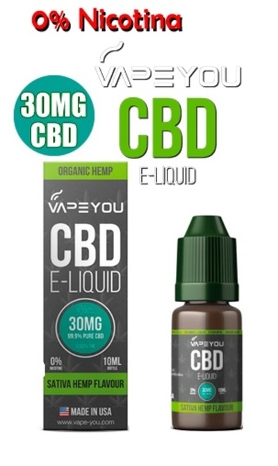 VapeYou 30mg CBD Sativa Hemp