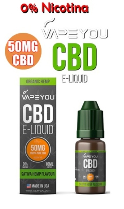 VapeYou 50mg CBD Sativa Hemp