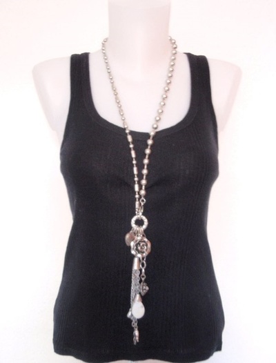 Collar colgantes Flor-Corazón 25300