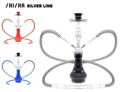 Shisha Atomic Silver Line 48cm