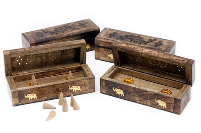 Caja de humos madera mediana 