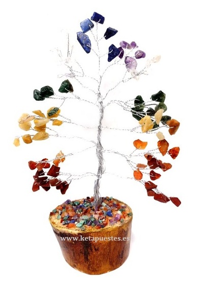 Arbol piedras chip mixto base tronco