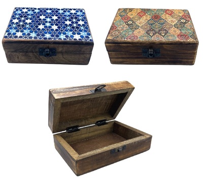 Caja madera/cerámica  15cm CGI-BOX-00