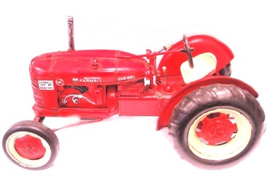 Tractor metal rojo Alex Bog