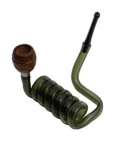 Pipa metacrilato espiral tubo horiz. colores