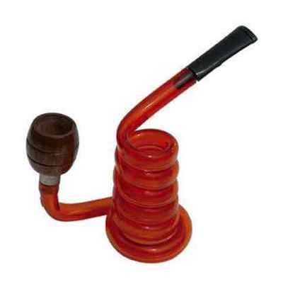 Pipa metacrilato espiral tubo vert. colores