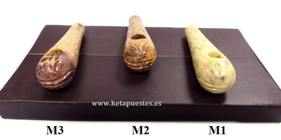 Pipa piedra decorada Pez