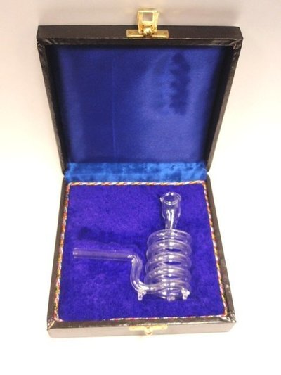 Pipa cristal espiral en caja