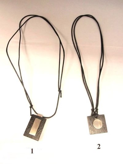 Colgante acero y madera